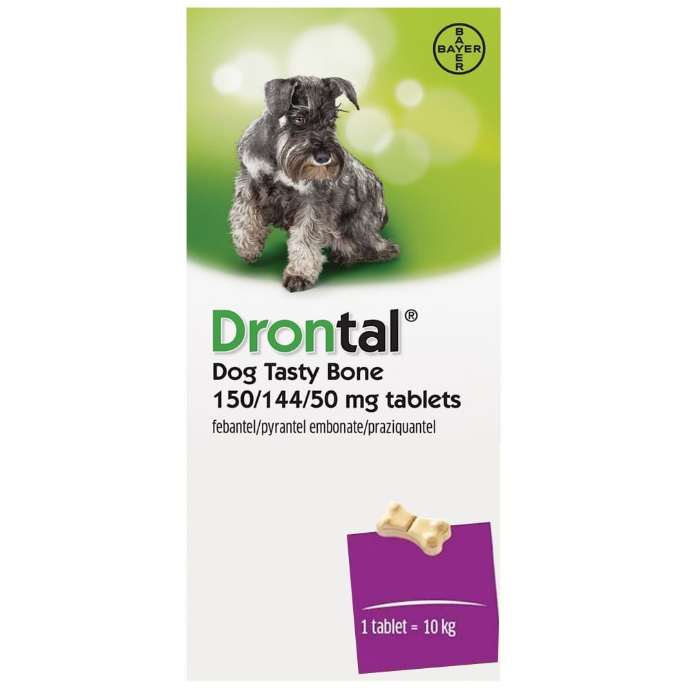 Drontal plus flavour bone hotsell shaped tablets