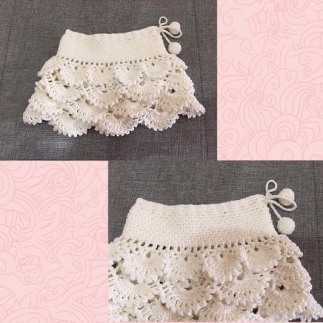 Crochet skirt outlet for little girl