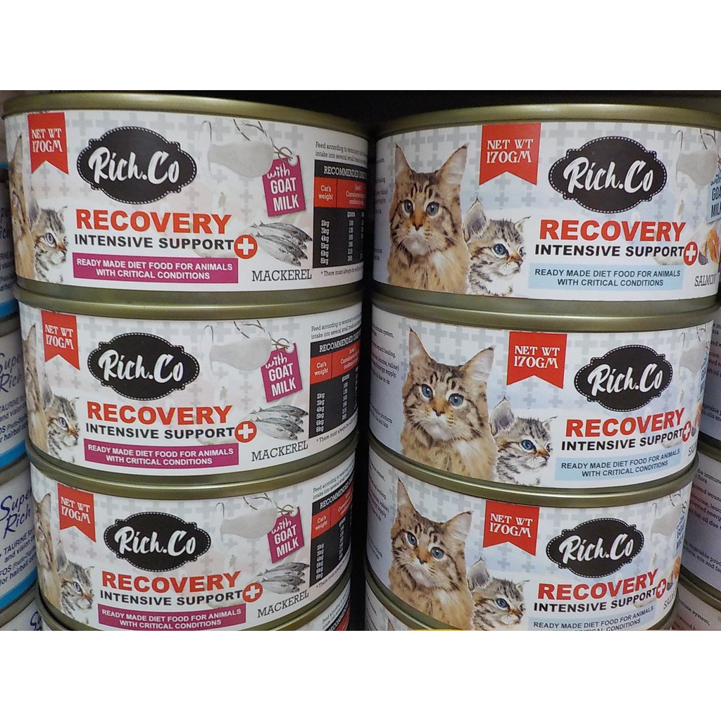 Rich.Co Recovery Intensive Support Cat can food with goat milk