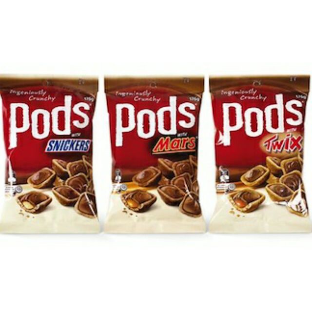 Pods with Mars Twix Snickers 160g IMPORTED READY STOCK