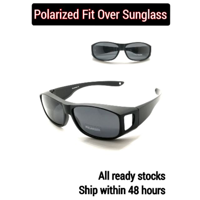 Fit Over Sunglasses, Smoke Color, 100% UVA/UVB Protection