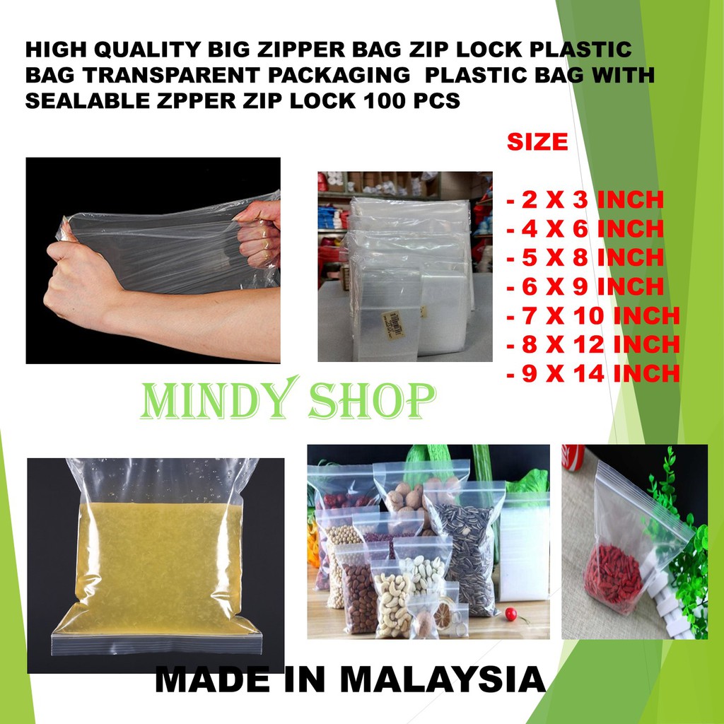 Transparent Zipper LDPE Zip Lock Bags, Thickness: 30 - 60 Micron