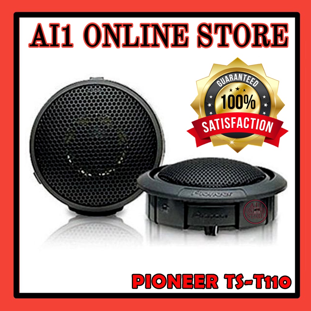 Pioneer TS-T110 - 22MM Hard Dome 120W 4 Ohm Car Audio Tweeter Speakers NEW