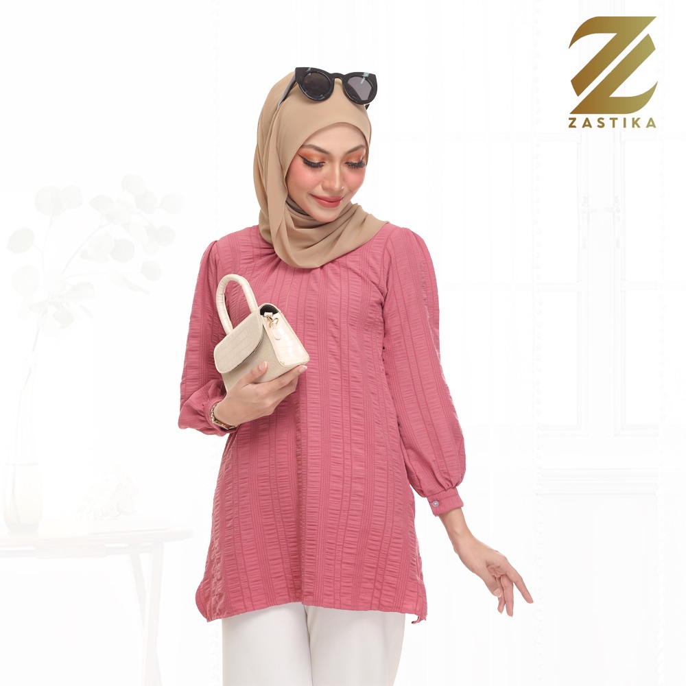 Zastika Women Muslimah Maira Blouse with Side Pocket Shopee Malaysia