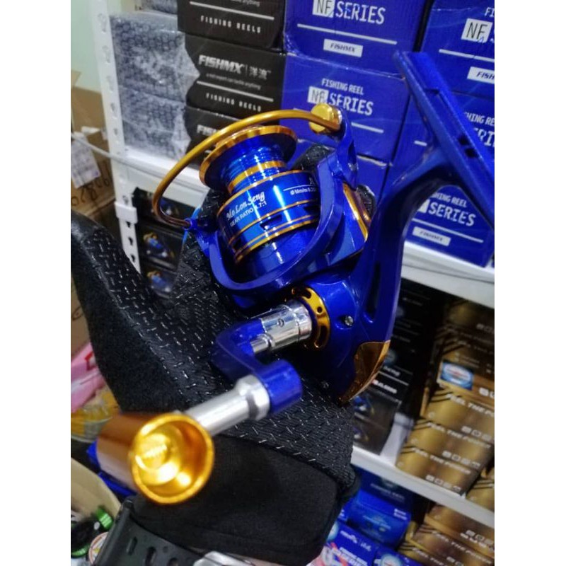 🇲🇾[READY STOCK] Fishing Reel/ Spinning Reel/ mesin pancing Model JL  13Ball bearing Blue colour