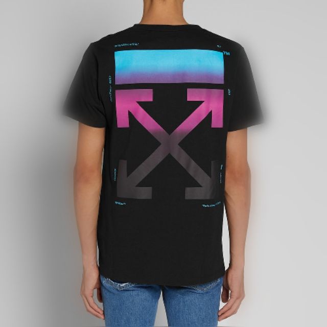 Off white clearance gradient tee sizing