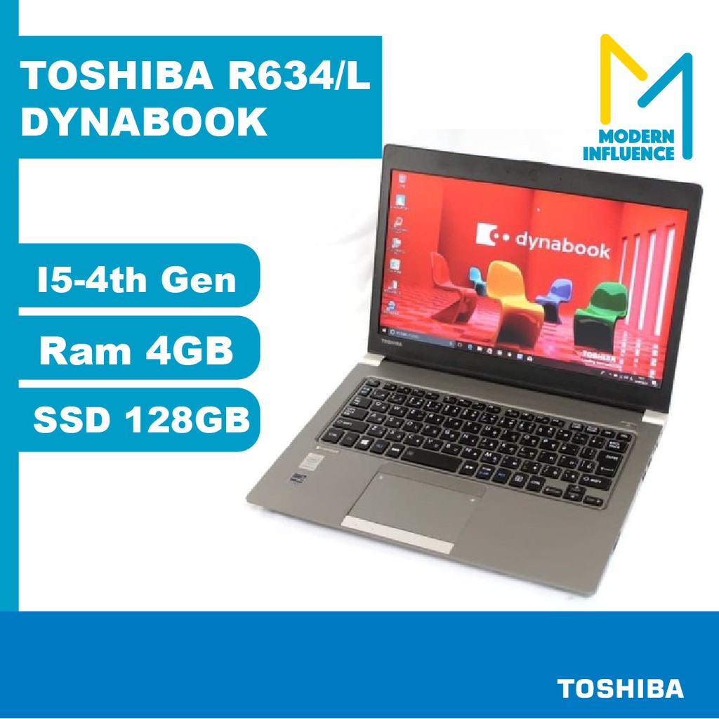 PROMOTION* TOSHIBA Laptop R634/L DYNABOOK I5-4TH GEN RAM 4GB, SSD