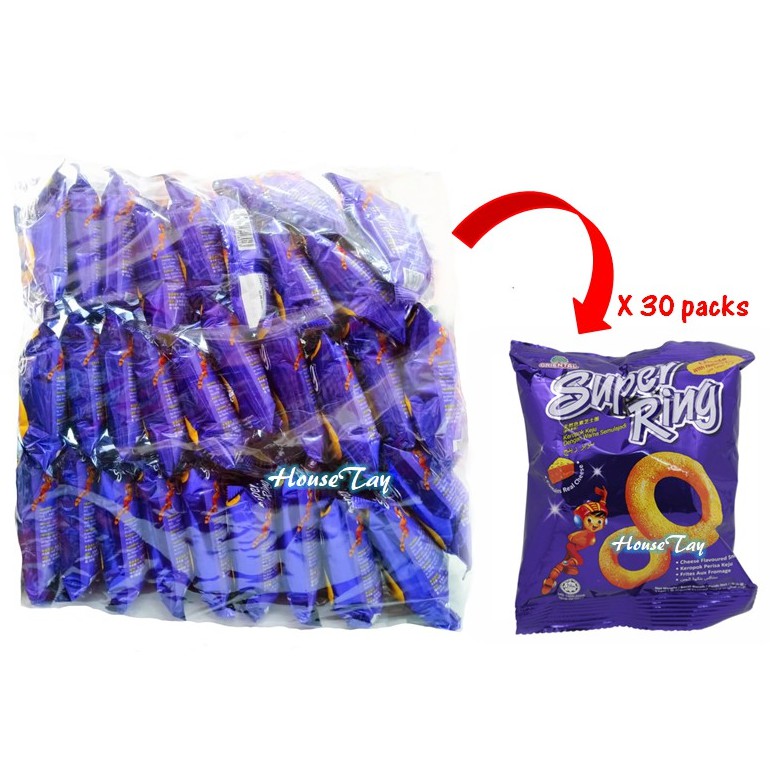 Oriental Family Pack Snacks 40 Packs x 14g (Super Ring Cheese)