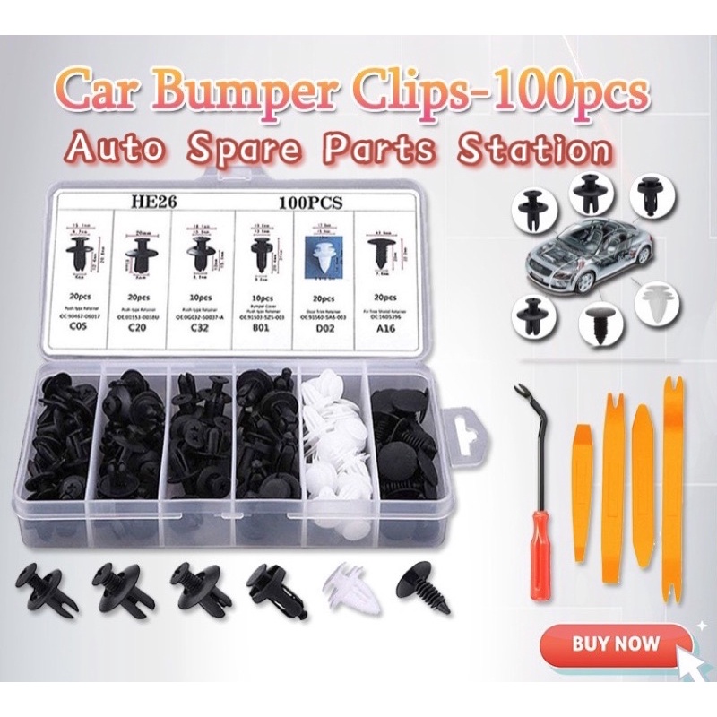 Car Clips 1105PCS Set Car Retainer Clips Bumper Clips Push Pin