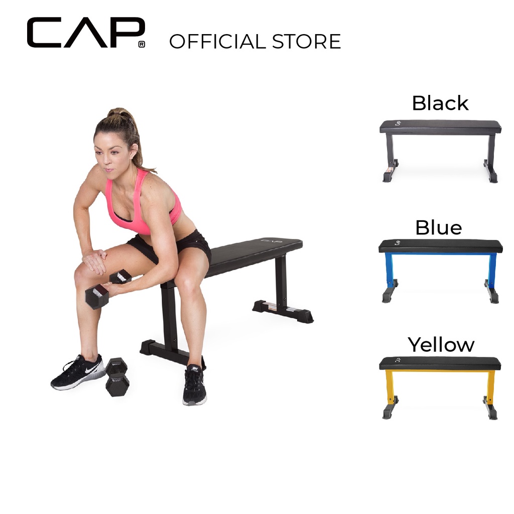 CAP Barbell Flat Utility Weight Bench Fitness Gym Press Dumbbell Dumbell  Bench Home Gym Exercise Equipment