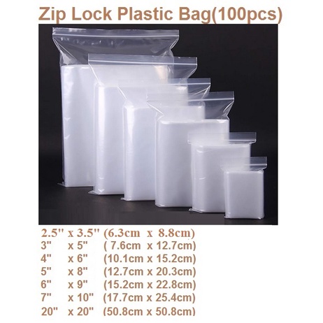 Ziplock deals bag size