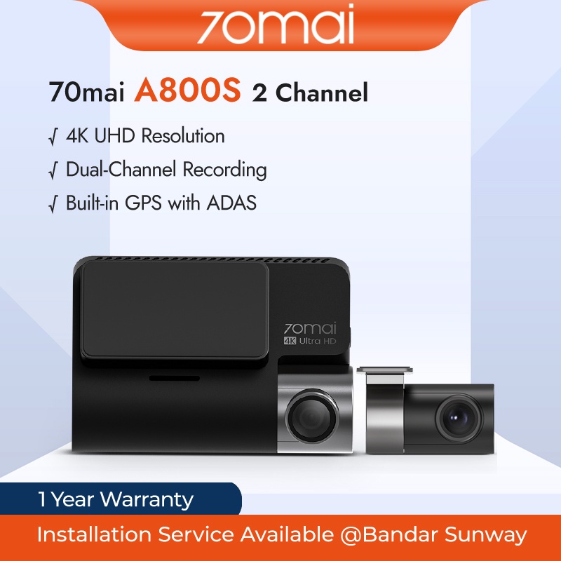 70mai A800S Dashcam [4K resolution]