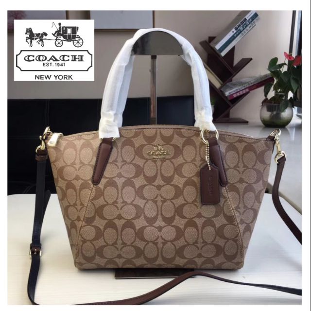 Coach small kelsey satchel best sale in signature