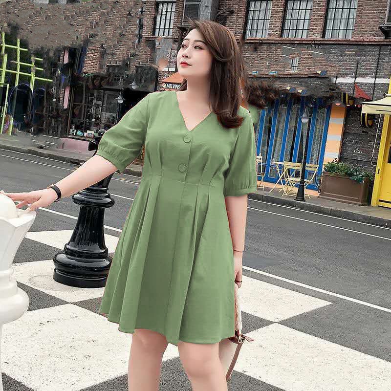 Korean plus size store dress