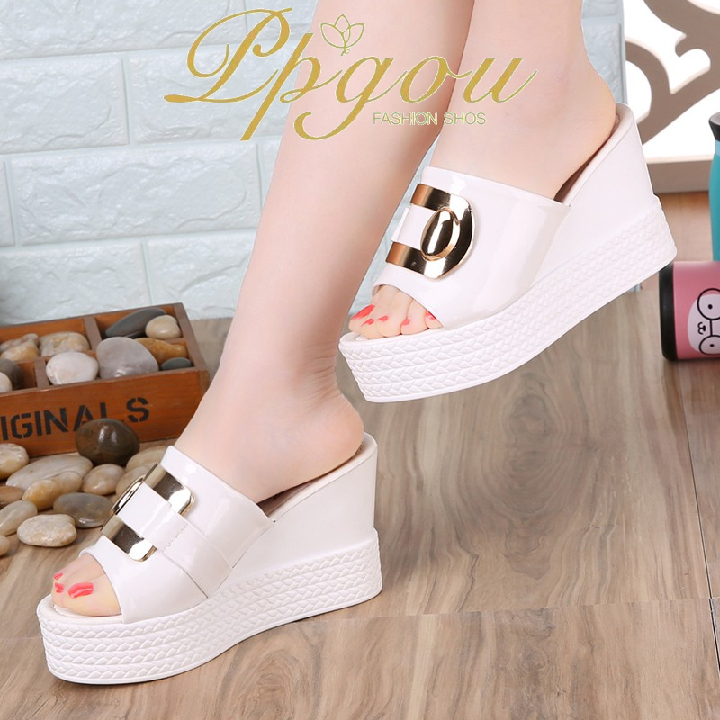 Sandal wedges online shopee