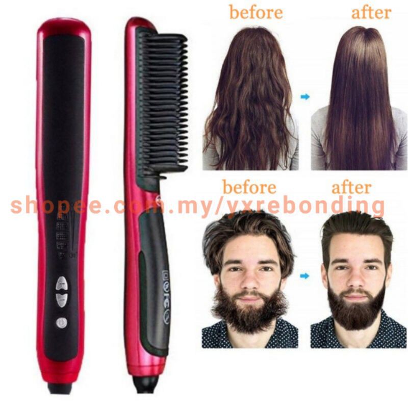 Hair straightener comb clearance men