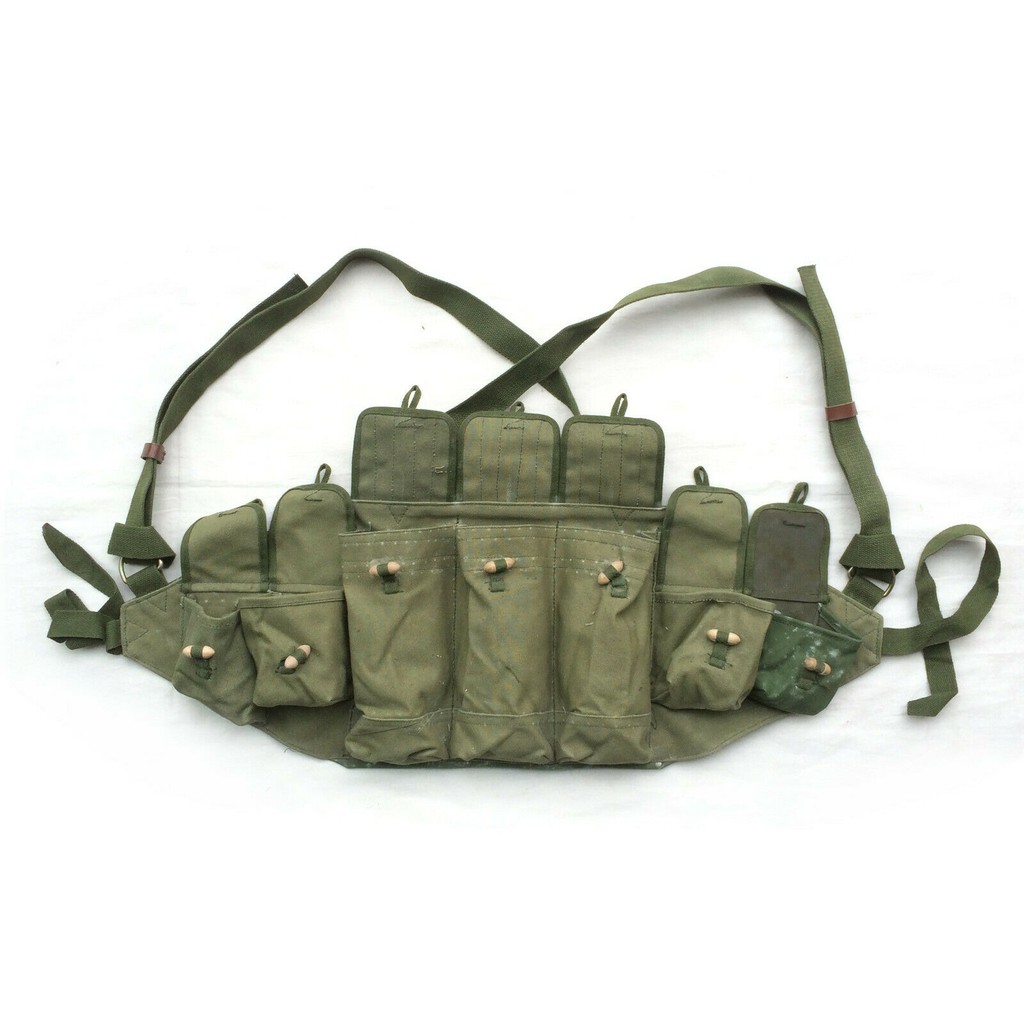 Original Chinese Military Sks Type 56 Ammo Chest Rig Bandolier