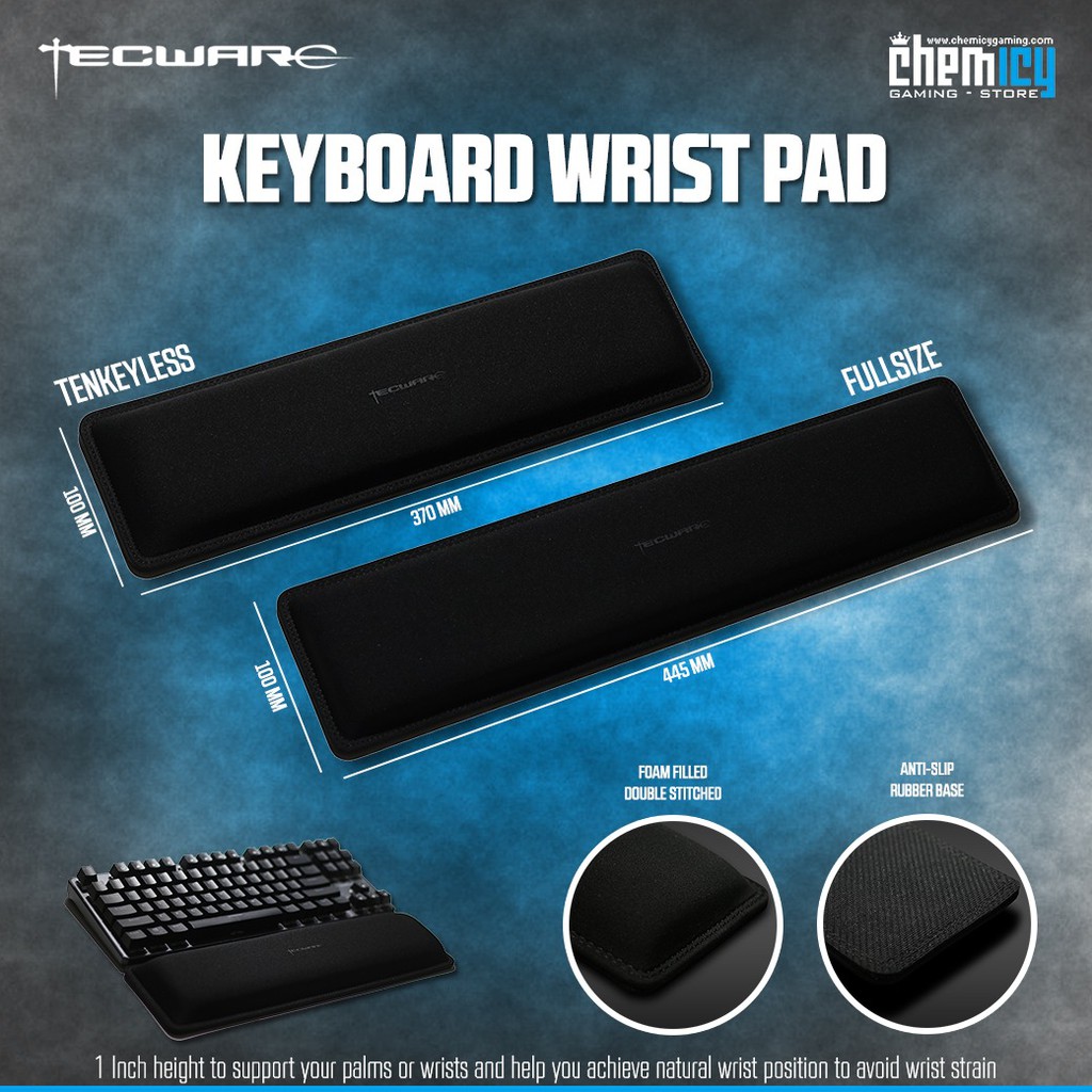 Tecware Keyboard Wrist Pad/Wrist Rest