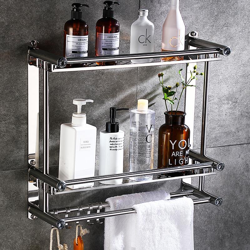 Stainless steel sale bathroom wall shelf