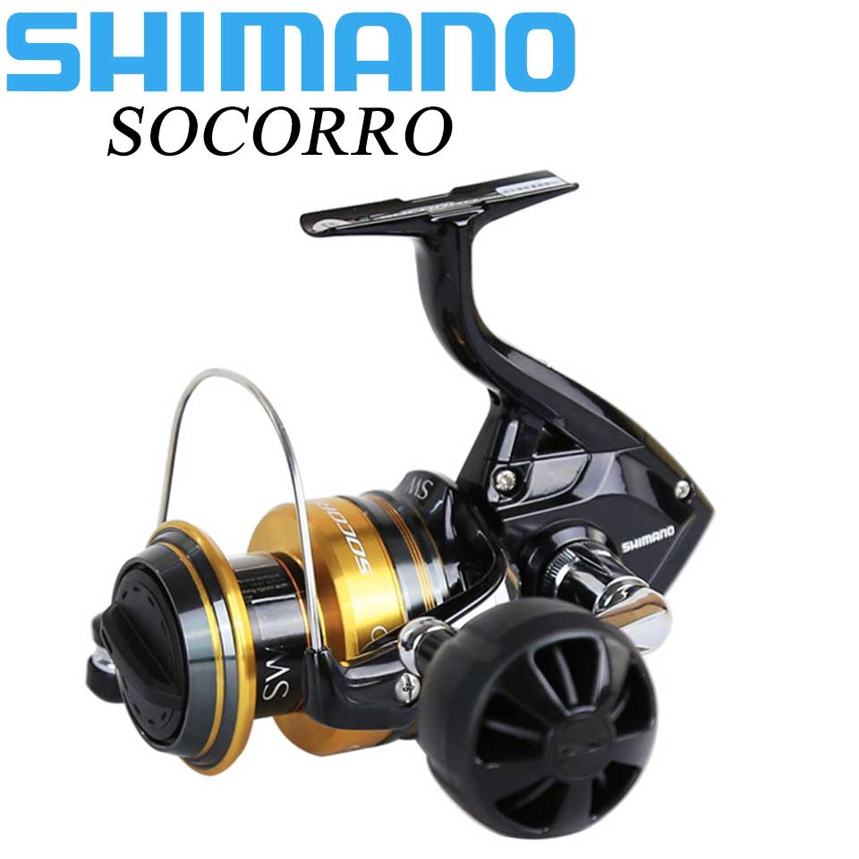 SHIMANO Saltwater Spinning reel SOCORRO SW Sea Fishing Reel 5000-10000  4+1BB Aluminum Spool 10-12kg Power HAGANE GEAR