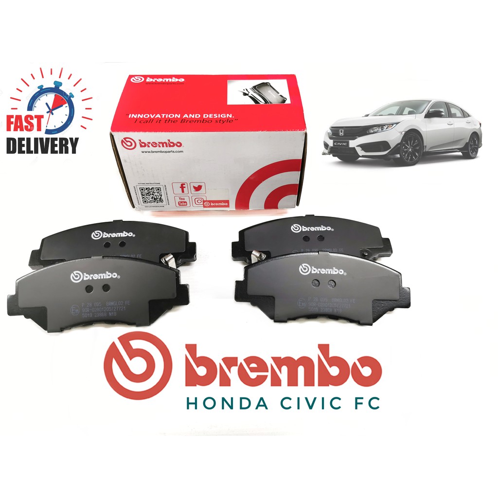 Honda civic deals front brake pads