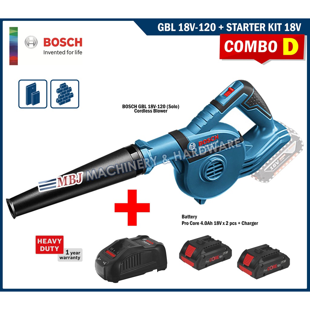 Bosch GBL 18V-120 Heavy Duty Cordless Air Blower (Solo Tool), 270