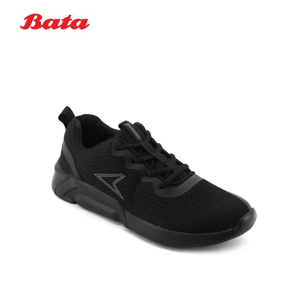 Bata black sports store shoes