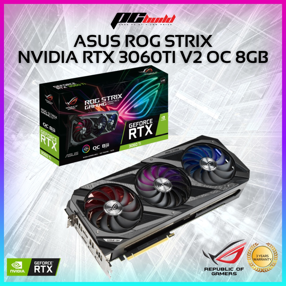 ASUS ROG STRIX NVIDIA RTX 3060 TI 8GB V2 OC GAMING | Shopee Malaysia