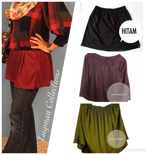 Mini Skirt Muslimah Extender Mini Skirt Shopee Malaysia