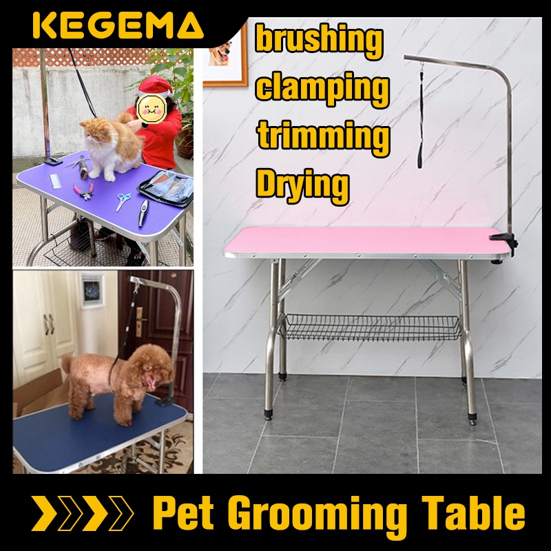 BestPet Large Adjustable Pet Dog Cat Grooming Table W/Arm&Noose