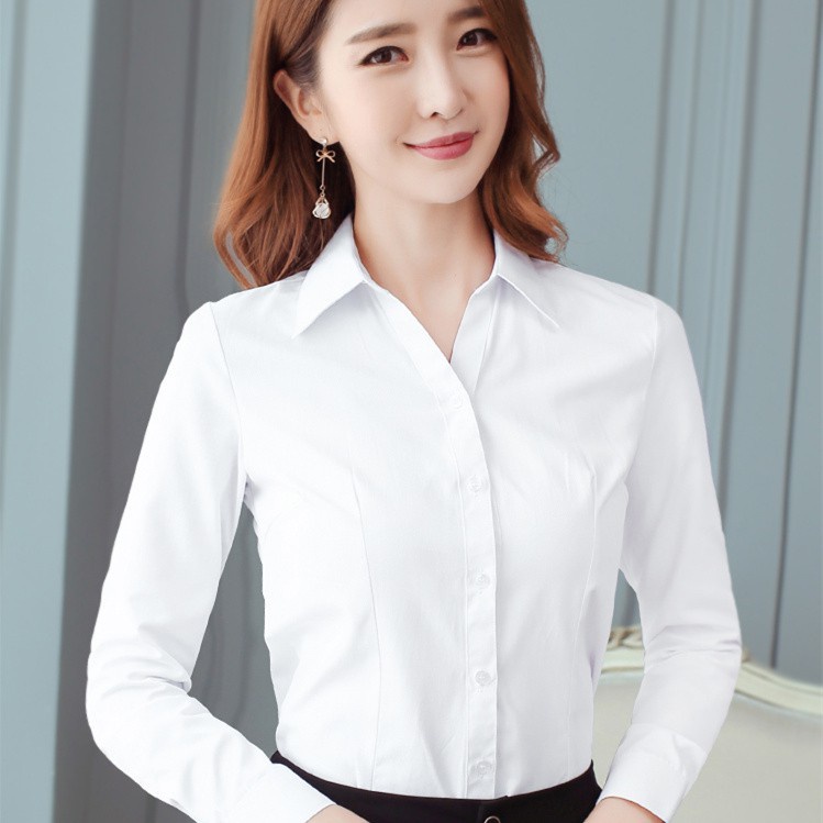 White long sleeve shirt cheap womens formal