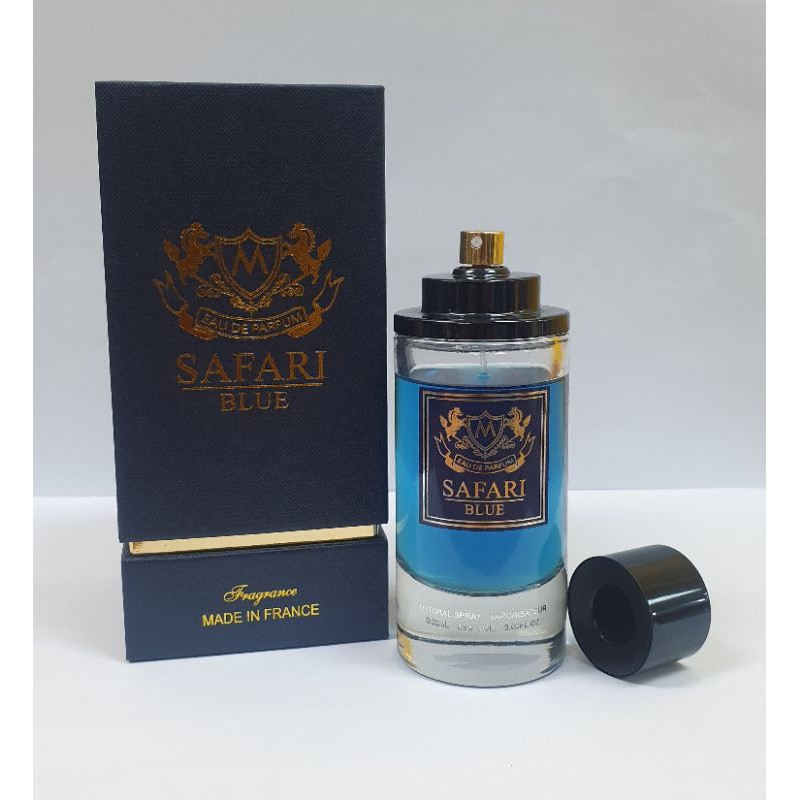 PERFUME ORIGINAL SAFARI BLUE 90ML ORIGINAL FROM DUBAI Shopee