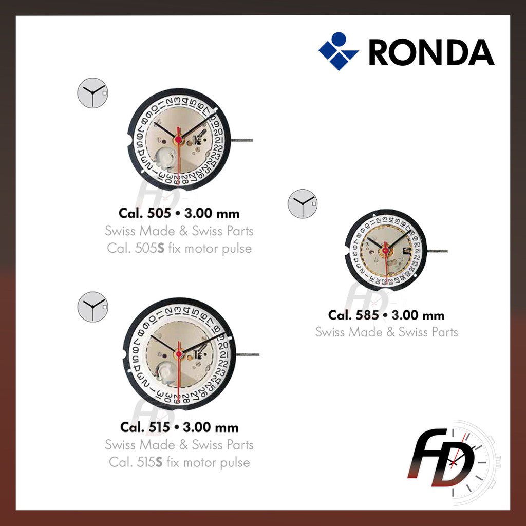 Swiss ronda clearance 505