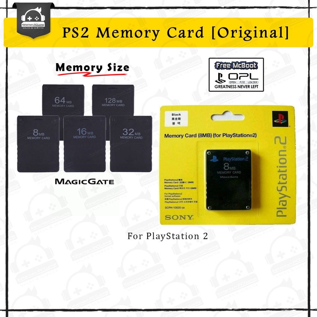 Ps2 memory card clearance gb