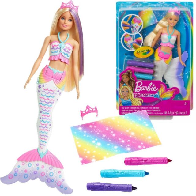 Barbie crayola cheap mermaid doll