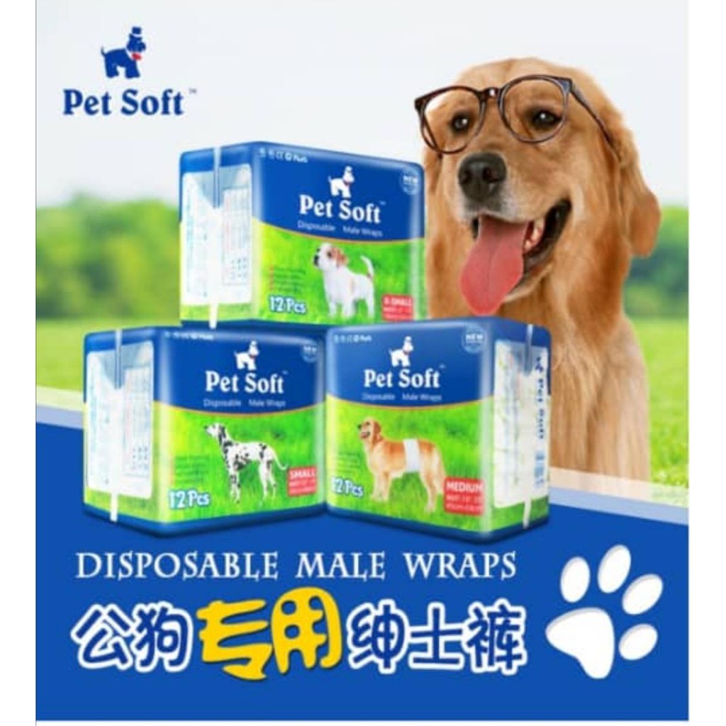 Pet soft 2025 disposable male wraps