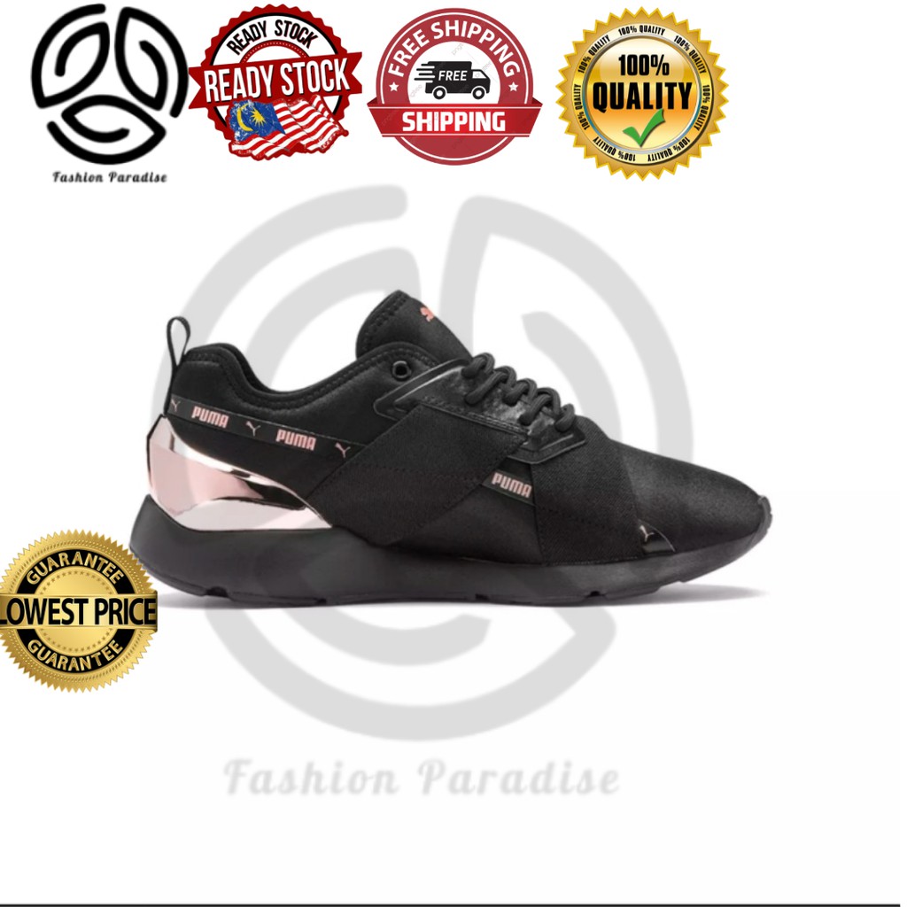 Puma muse black outlet rose gold malaysia