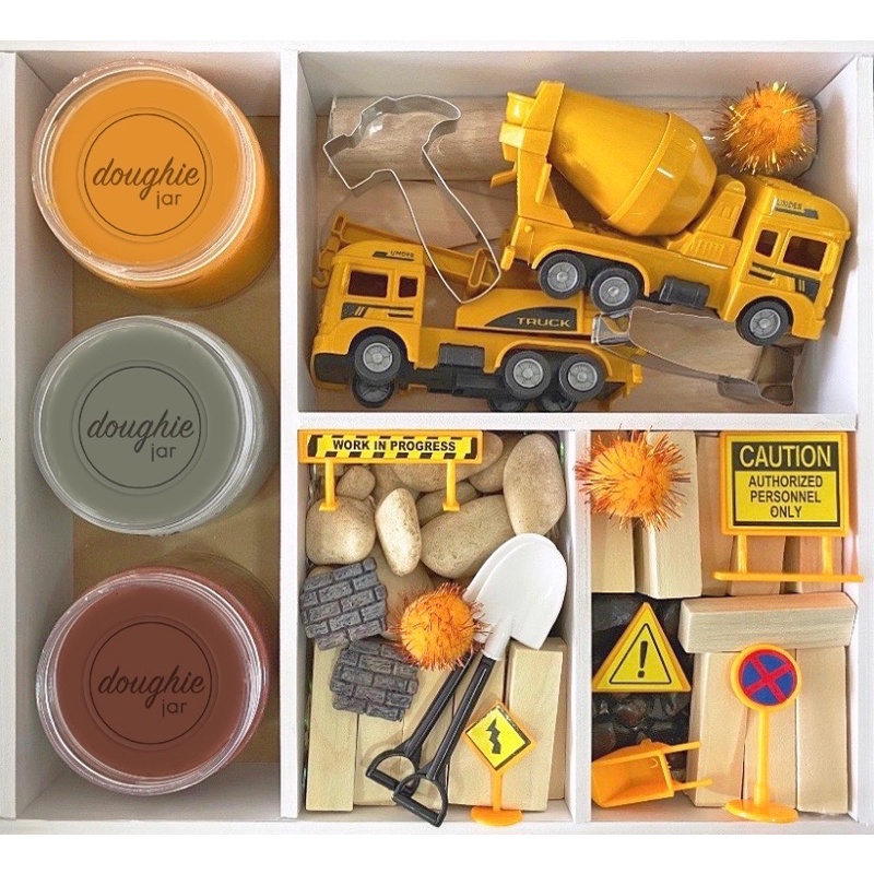 Construction play clearance doh set