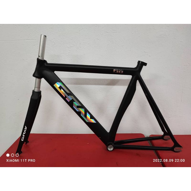 fixie frame 700c chrome moly steel GRAY ALLOY FRAME Shopee Malaysia