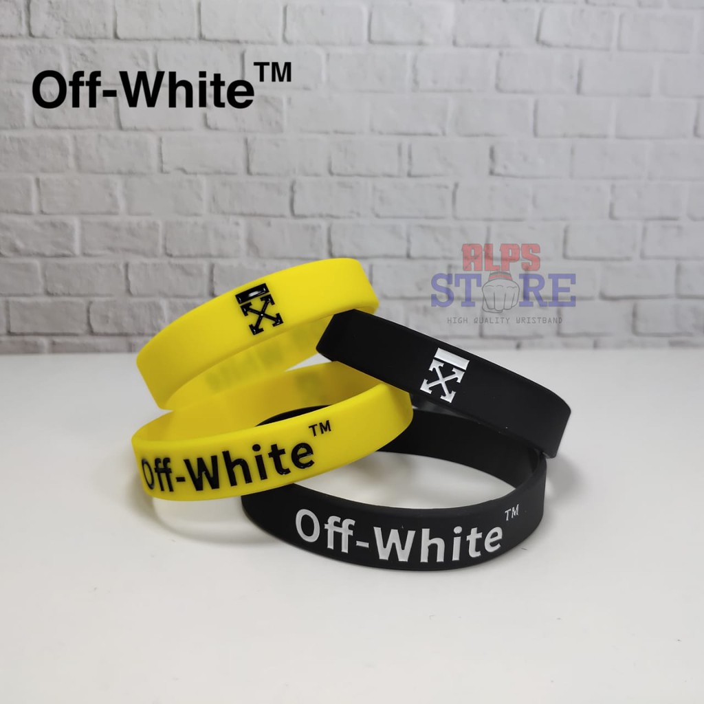 White deals rubber bracelet