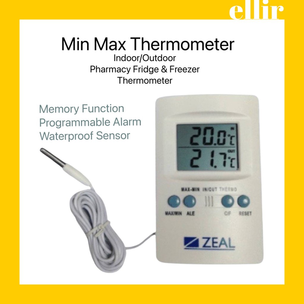 Waterproof Digital Min/Max Thermometer