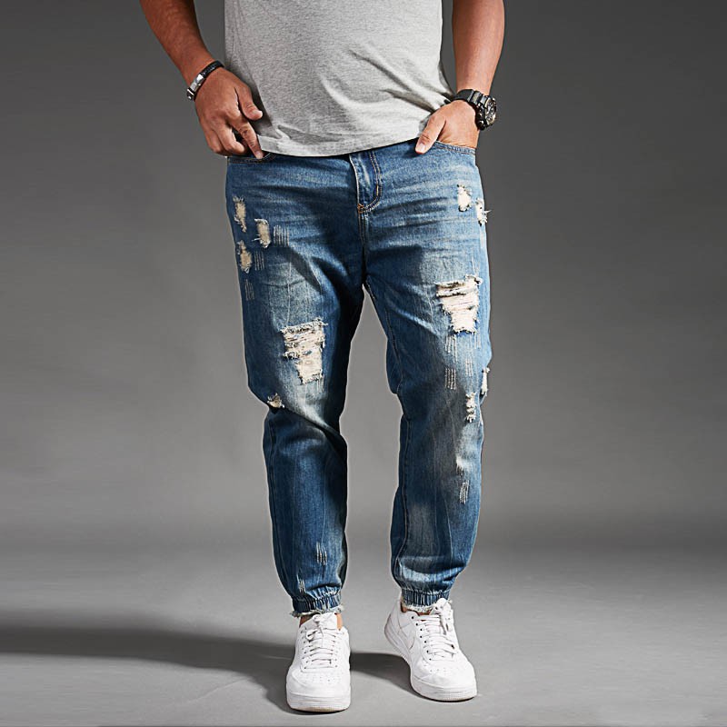 Tattered jeans for store mens