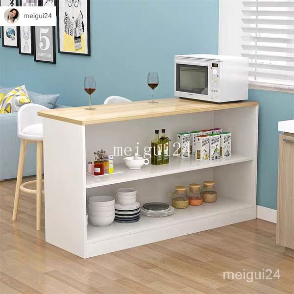 Round bar deals table with storage