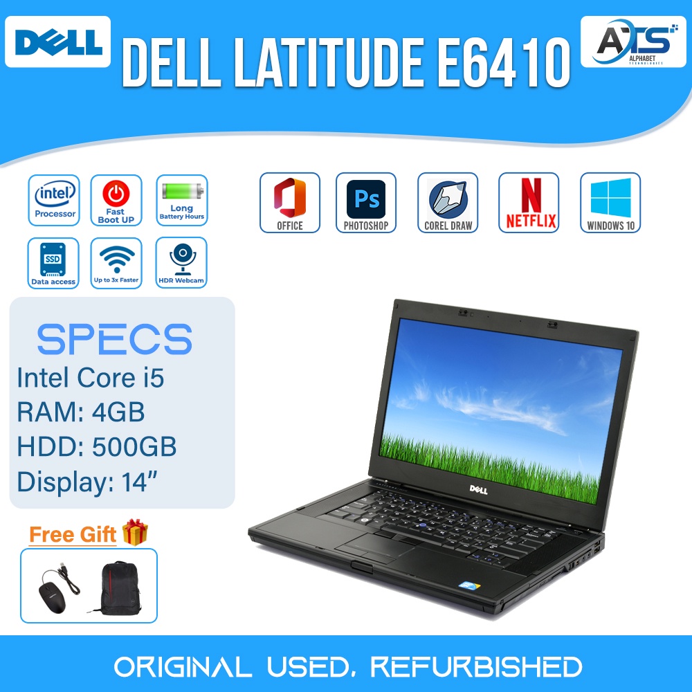 Dell Latitude E6510 - 8Go - SSD 240Go - Grade B