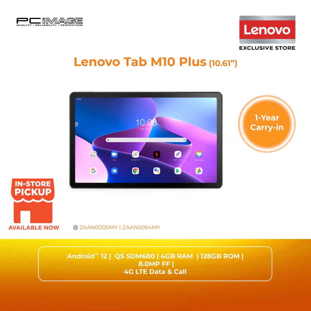 Lenovo Tab M10 Plus, 10.61 IPS 400 nits, 4GB, 128GB 