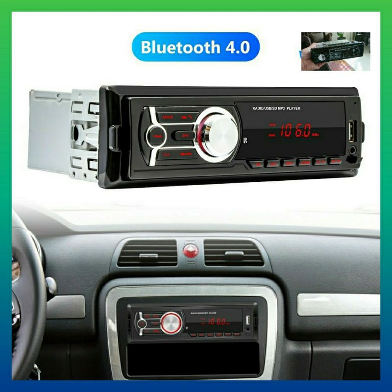 Car Audio Bluetooth Auto Radio Car MP3 Player with RGB Lights