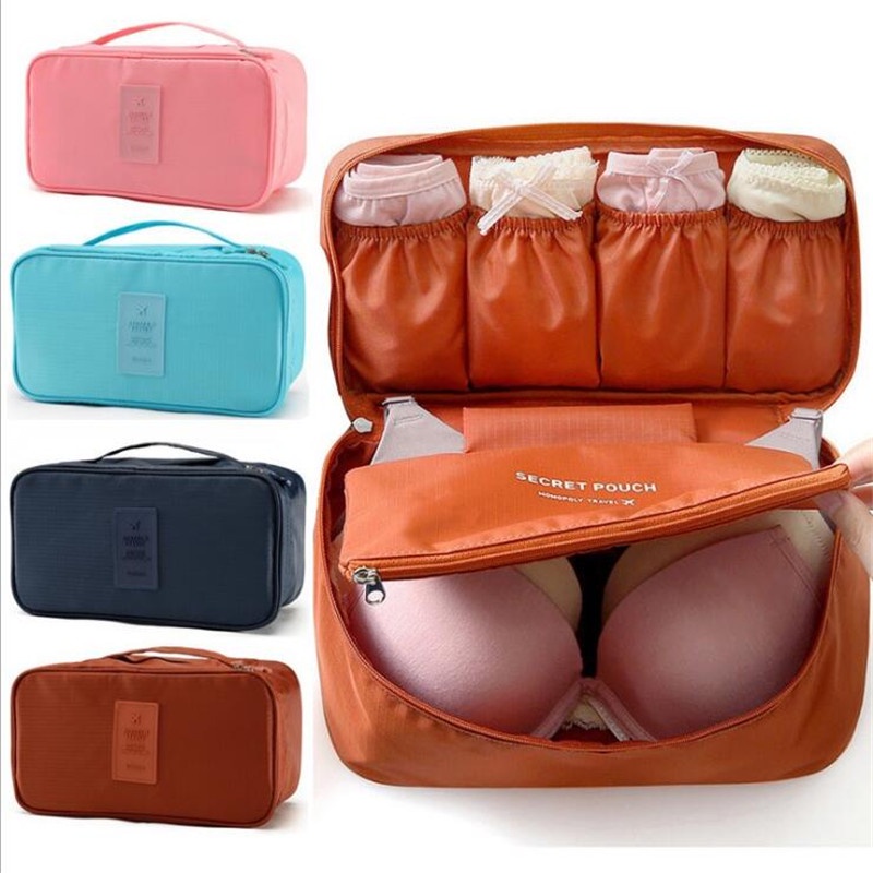 Women Bra Underwear Travel Bag Multifunctional Storage Pouch Makeup  Organizer Bags Cosmetic Daily Toiletries Holder Luggage Case