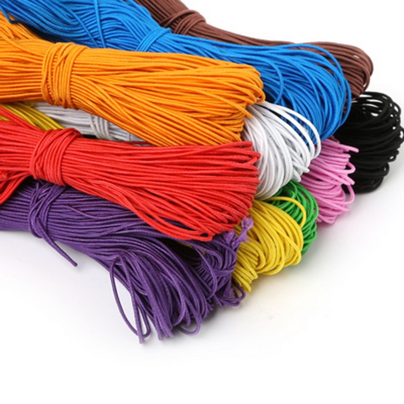 25meters 1MM Beading Elastic Stretch Cord Beads Cord String Strap Rope Bead  For DIY Bracelet 10 Colors Choice