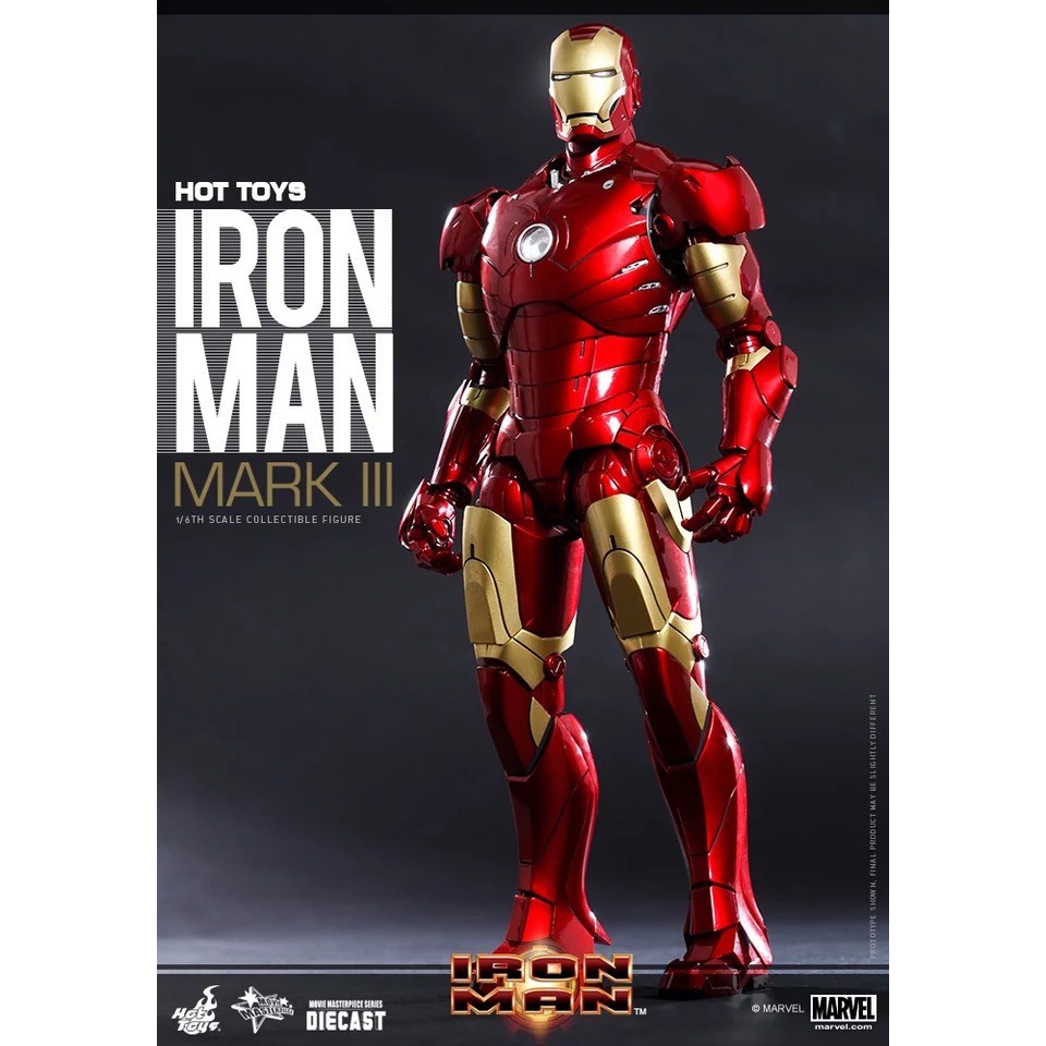 Iron Man Mark III 2.0 Diecast Sixth Scale Figure by Hot Toys