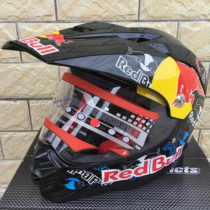 REDBULL Motorcross Off Road Helmet Shopee Malaysia